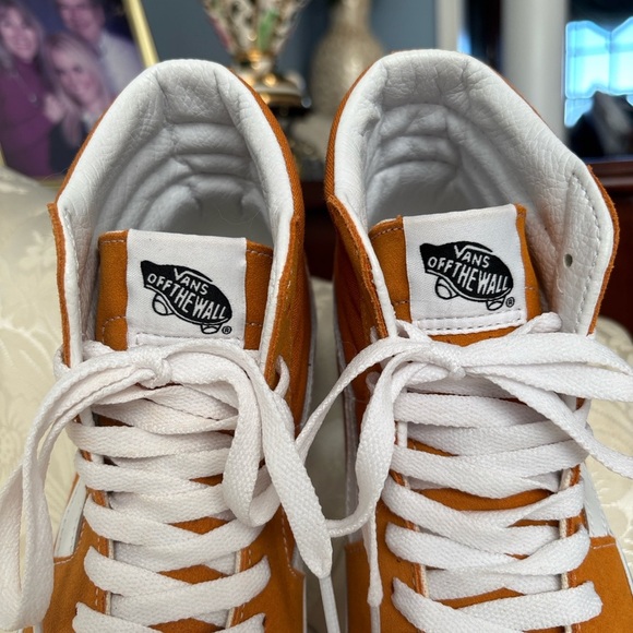 Brand New Vans Suede SK8-Hi Tapered Shoes Desert Sun High Top Skater Sneakers - Picture 2 of 15